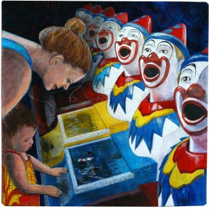 Mother and the clowns 15x15